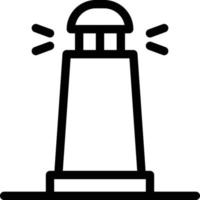 ilustración de vector de faro en un fondo. símbolos de calidad premium. iconos vectoriales para concepto y diseño gráfico.