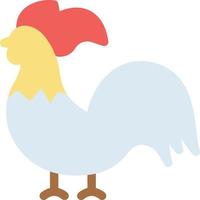 ilustración de vector de pollo en un fondo. símbolos de calidad premium. iconos vectoriales para concepto y diseño gráfico.