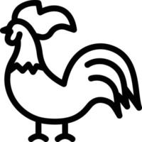 ilustración de vector de pollo en un fondo. símbolos de calidad premium. iconos vectoriales para concepto y diseño gráfico.