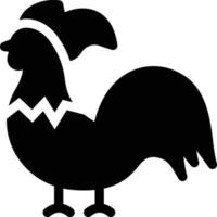 ilustración de vector de pollo en un fondo. símbolos de calidad premium. iconos vectoriales para concepto y diseño gráfico.