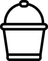 bucket vector illustration on a background.Premium quality symbols.vector icons for concept and graphic design.