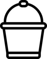 bucket vector illustration on a background.Premium quality symbols.vector icons for concept and graphic design.