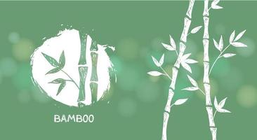 Bamboo tree. Hand drawn style. Vector illustrations.