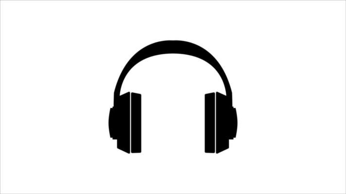 Headphone icon flat vector illustration