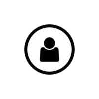User profile symbol icon vector illustration