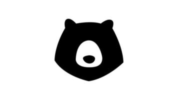 oso logo vector icono ilustración