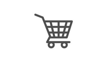 ilustración de icono de vector de carrito de compras