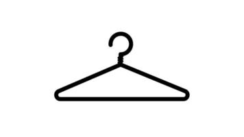 Hanger for clother vector icon illustration