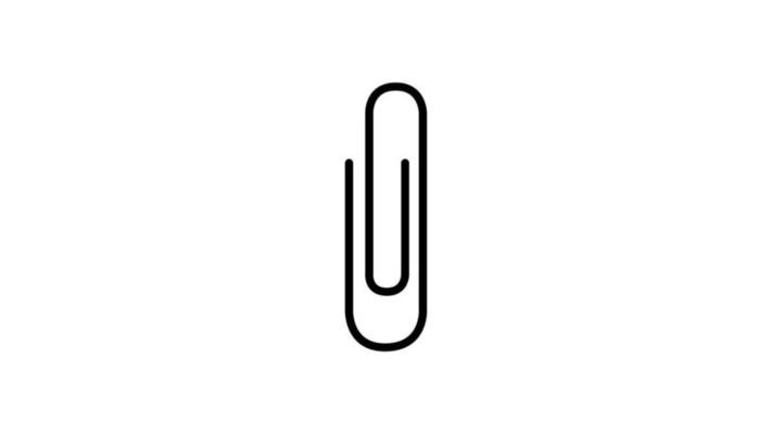 Paper clip icon vector illustration