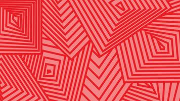 Modern abstract geometric lines pattern red color vector background