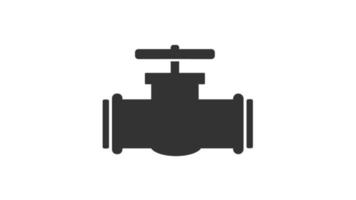 Pipe with valve icon vector illustration
