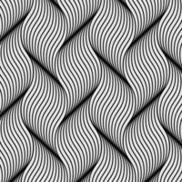 Modern seamless geometric wavy pattern vector background