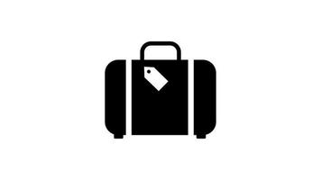 Suitcase vector icon design illustration