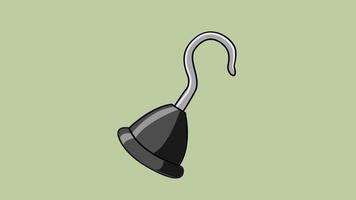 PIrate hook icon vector illustration
