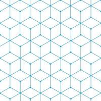 Modern hexagon geometric lines vector pattern background