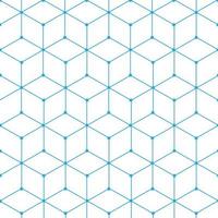 Modern hexagon geometric lines vector pattern background