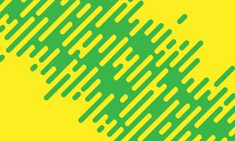 Modern rounded lines diagonal background with green and yellow color vector