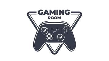 Game controller logo emblem vector illustration