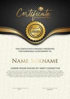 Certificate template with luxury and elegant texture modern pattern, diploma, Vector illustration