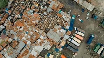 Aerial view of the industrial area in Dar es Salaam photo