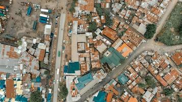 Aerial view of the industrial area in Dar es Salaam photo