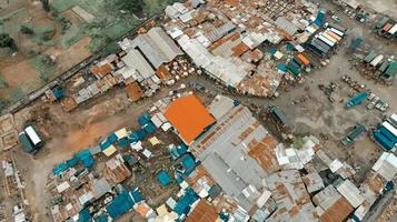 Aerial view of the industrial area in Dar es Salaam photo