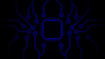 vector of central processing unit, CPU backround with circuit board of computer motherboard.