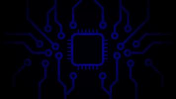 vector of central processing unit, CPU backround with circuit board of computer motherboard.