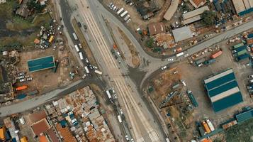 Aerial view of the industrial area in Dar es Salaam photo