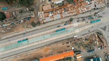 Aerial view of the industrial area in Dar es Salaam photo