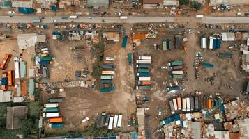 vista aérea de la zona industrial de dar es salaam foto