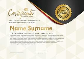 Certificate template with luxury and elegant texture modern pattern, diploma, Vector illustration