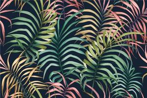 Seamless pattern tropical botanical forest background 10
