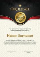 Certificate template with luxury and elegant texture modern pattern, diploma, Vector illustration