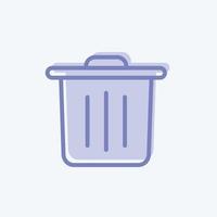 Icon Reduces Waste. suitable for education symbol. two tone style. simple design editable. design template vector. simple illustration vector