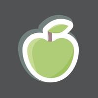 Sticker Healthy Food. suitable for Kids symbol. simple design editable. design template vector. simple illustration vector