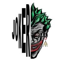 joker smiling face vector