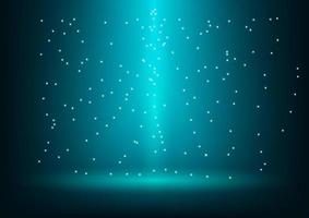 graphics drawing stage sparkling spotlight green color vector background.
