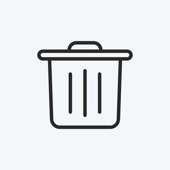 Icon Reduces Waste. suitable for education symbol. line style. simple design editable. design template vector. simple illustration vector