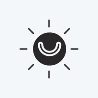 Icon Solar Power. suitable for education symbol. glyph style. simple design editable. design template vector. simple illustration vector
