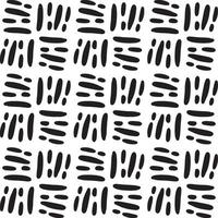 Seamless abstract geometric hand drawn pattern. vector