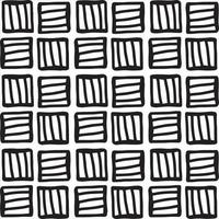 Seamless abstract geometric hand drawn pattern. vector