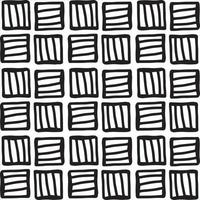 Seamless abstract geometric hand drawn pattern. vector