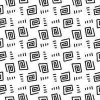 Seamless abstract geometric hand drawn pattern. vector