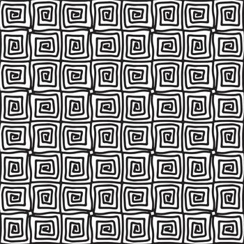 patrón dibujado a mano geométrico abstracto sin costuras. vector