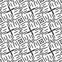 Seamless abstract geometric hand drawn pattern. vector