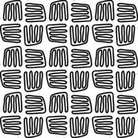 Seamless abstract geometric hand drawn pattern. vector