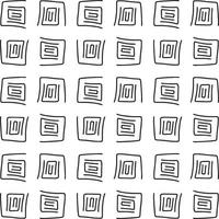 Seamless abstract geometric hand drawn pattern. vector