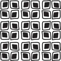 Seamless abstract geometric hand drawn pattern. vector