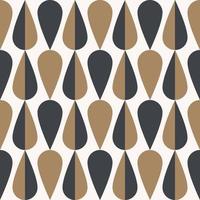 Random drops pattern luxury black-gold color seamless background. Modernist mid-century design. Use for fabric, textile, interior decoration elements, upholstery, wrapping. vector